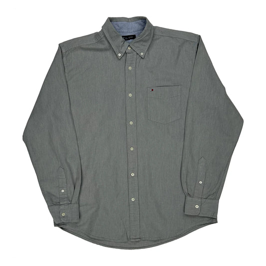 Tommy Hilfiger Shirt - Large Grey Cotton