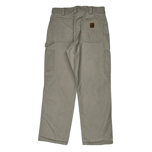 Carhartt Carpenter Trousers - 30W 31L Khaki Cotton
