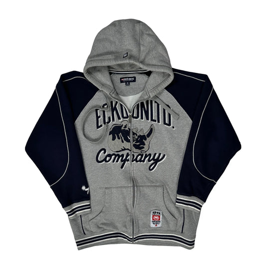 Ecko Unltd Graphic Hoodie - Medium Grey Cotton Blend