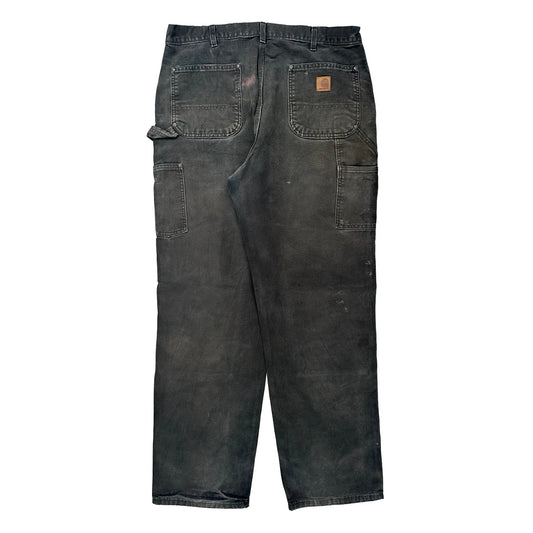 Carhartt Carpenter Trousers - 36W 32L Black Cotton