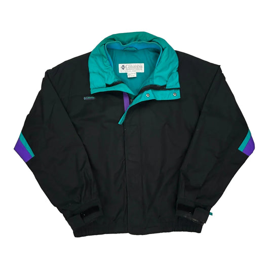 Columbia Bomber Jacket - Large Black Nylon