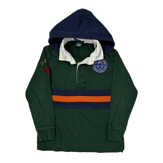 Age 4 Polo By Ralph Lauren Striped Hoodie - Small Green Cotton
