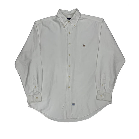 Vintage Ralph Lauren Shirt - Large White Cotton