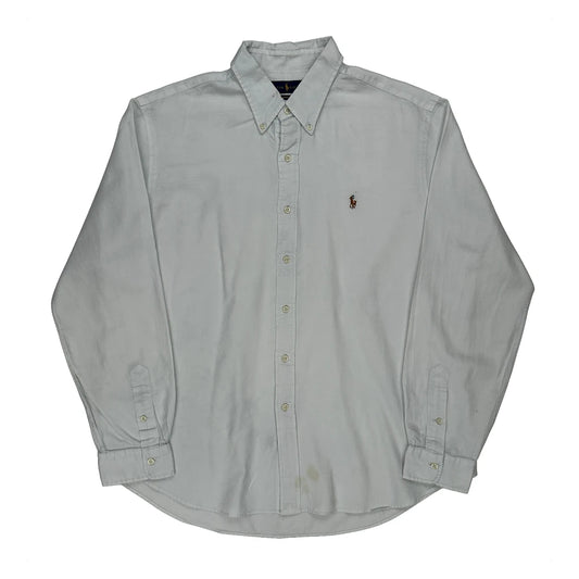 Ralph Lauren Chambray Oxford Shirt - XL White Cotton