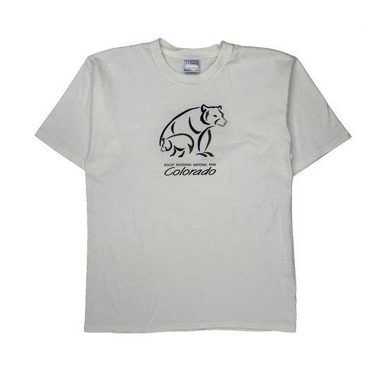 Rocky Mountain National Park All Sport Single Stitch T-Shirt - Large White Cotton