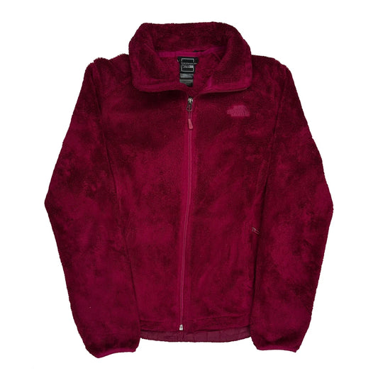 The North Face Fleece Jacket - Medium Red Polyester