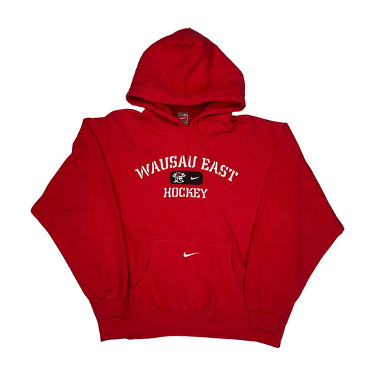 Wausau East Hockey Nike College Hoodie - XL Red Cotton