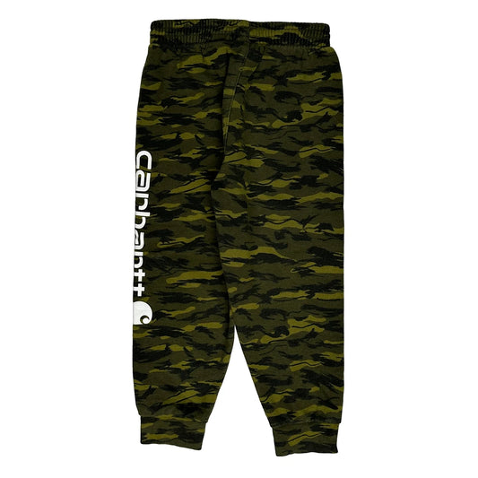 Age 4T Carhartt Camo Joggers - Small Green Cotton Blend