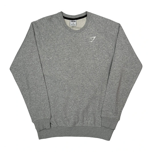 Gymshark Sweatshirt - Medium Grey Cotton Blend