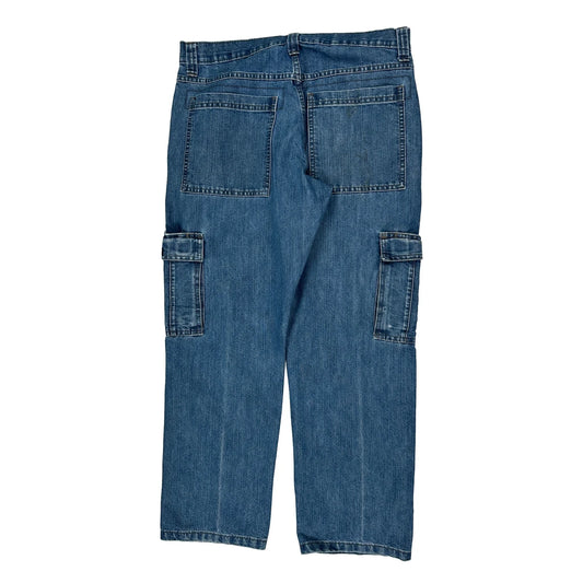 Wrangler Cargo Trousers - 34W 30L Blue Denim