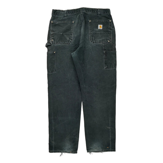 Carhartt Double Knee Carpenter Trousers - 35W 31L Grey Cotton