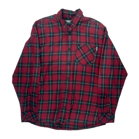 Carhartt Checked Flannel Shirt - XL Green Cotton