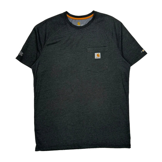 Carhartt Tall T-Shirt - Large Grey Cotton