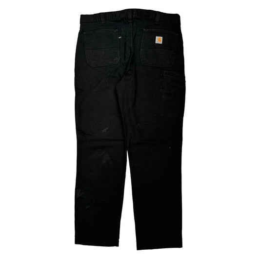 Carhartt Carpenter Trousers - 38W 34L Black Cotton