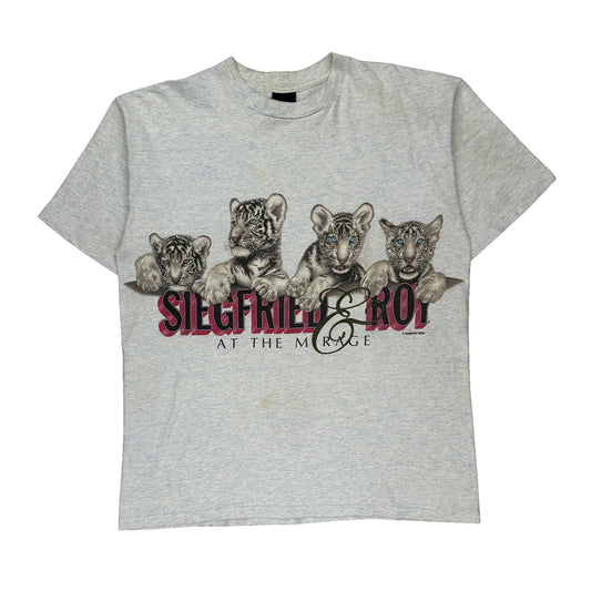 Siegfried & Roy Habitat Single Stitch T-Shirt - XL Grey Cotton