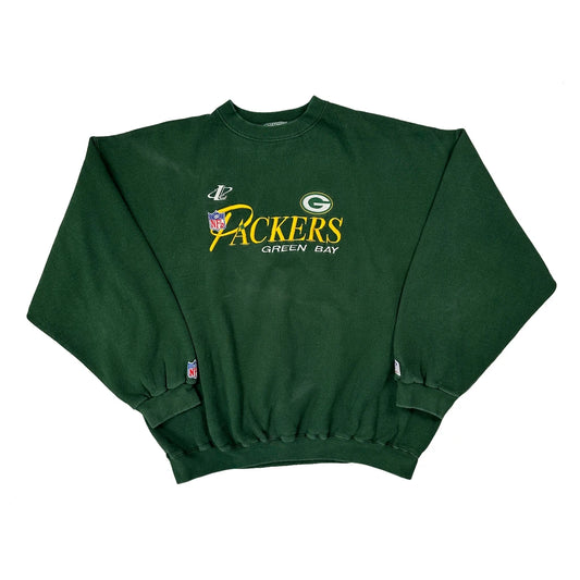 Green Bay Packers Logo Athletics Nfl Sweatshirt - XL Green Cotton