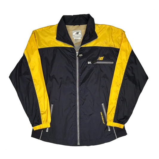 New Balance Oversized Windbreaker - Large Navy Nylon
