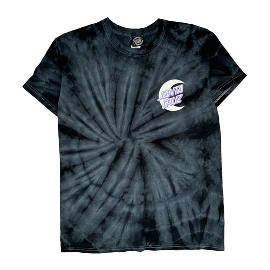 Santa Cruz Tie-Dye T-Shirt - Medium Black Cotton