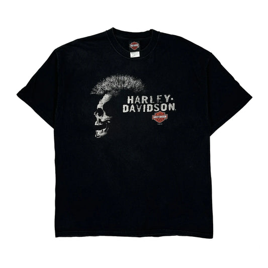 Plain City, Ohio Harley Davidson Graphic T-Shirt - XL Black Cotton