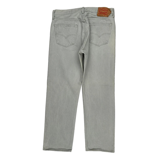 501 Levis Jeans - 32W 30L Grey Cotton