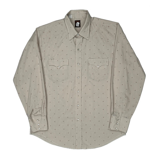 Unbranded Shirt - XL Beige Cotton