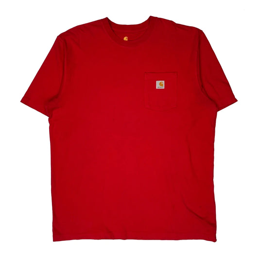 Carhartt Tall T-Shirt - XL Red Cotton