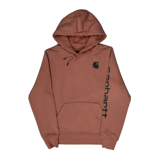 Carhartt Hoodie - Medium Pink Cotton Blend