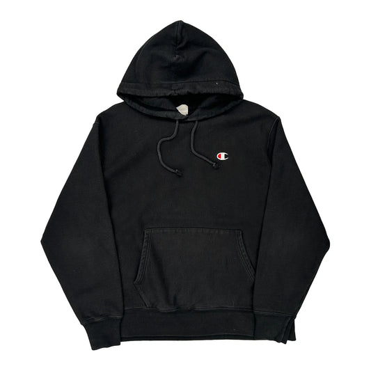 Reverse Weave Champion Hoodie - Large Black Cotton Blend