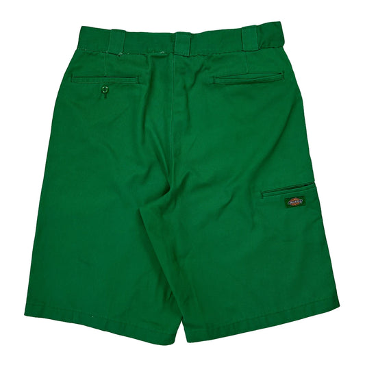 Dickies Baggy Shorts - 32W 10L Green Cotton