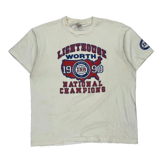 Fruit Of The Loom Graphic T-Shirt - XL White Cotton