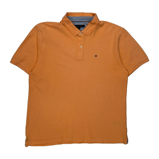 Vintage Tommy Hilfiger Polo Shirt - XL Orange Cotton