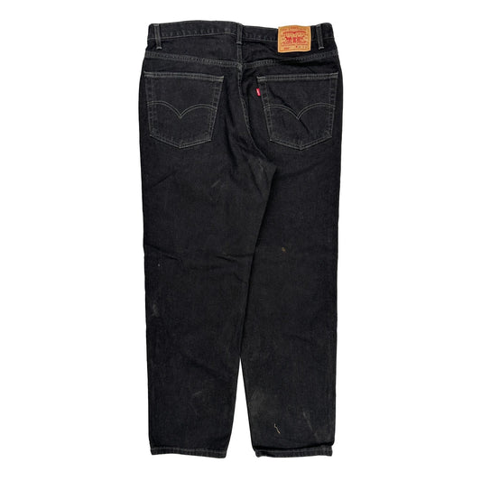 Levis 550 Jeans - 38W 32L Black Cotton