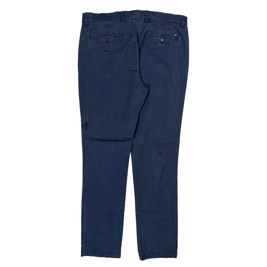 Tommy Hilfiger Slim Fit Chinos - 36W 31L Blue Cotton