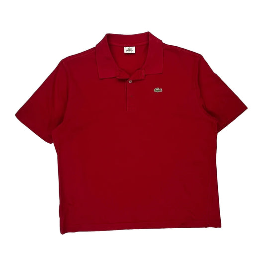 Lacoste Polo Shirt - 2XL Red Cotton