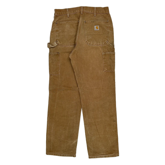 Carhartt Double Knee Carpenter Trousers - 32W 32L Brown Cotton