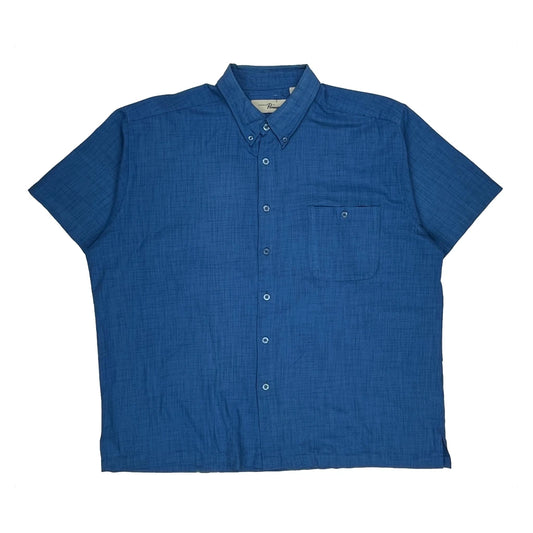 Penmans Short Sleeve Shirt - XL Blue Cotton Blend