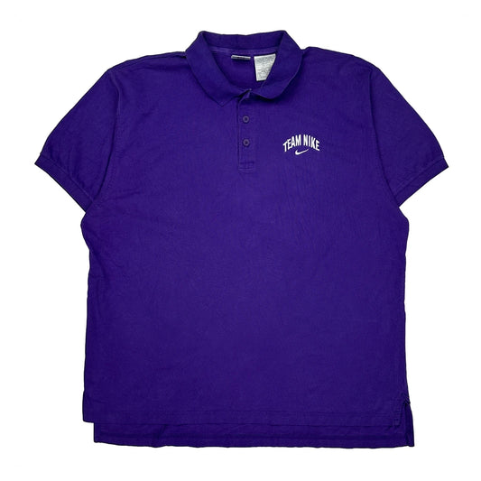 Nike Polo Shirt - XL Purple Cotton
