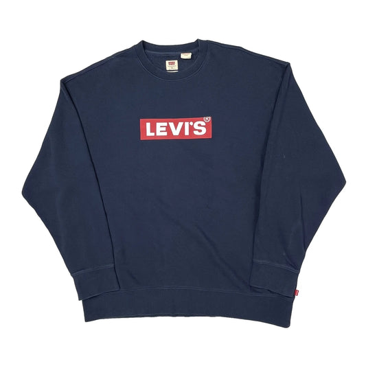 Levis Sweatshirt - XL Navy Cotton