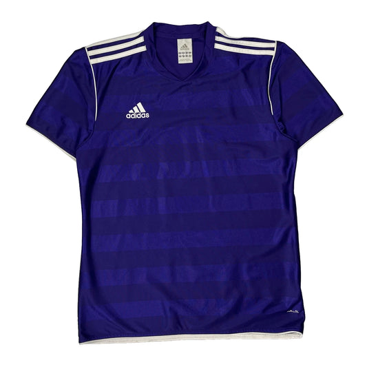 Vintage Number 32 Adidas Striped Jersey - Medium Purple Polyester