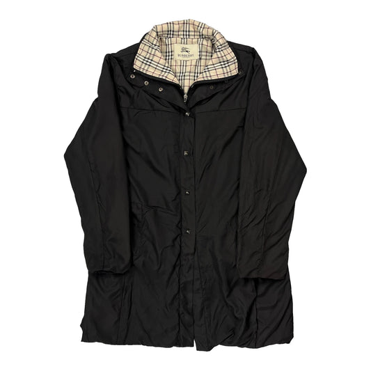 Burberry Checked Jacket - Large Black Polyester