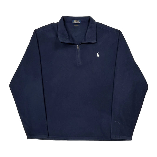 Polo By Ralph Lauren Fleece - 2XL Navy Cotton
