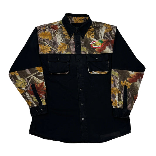 Master Sportsman Camo Shirt - XL Black Cotton