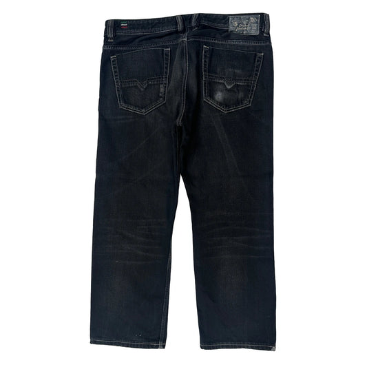 Diesel Relaxed Jeans - 36W 28L Black Denim