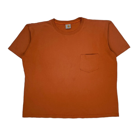 Carhartt T-Shirt - 2XL Orange Cotton