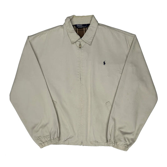 Polo By Ralph Lauren Harrington Jacket - Large Beige Cotton