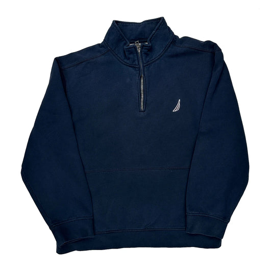 Nautica 1/4 Zip - 2XL Navy Cotton