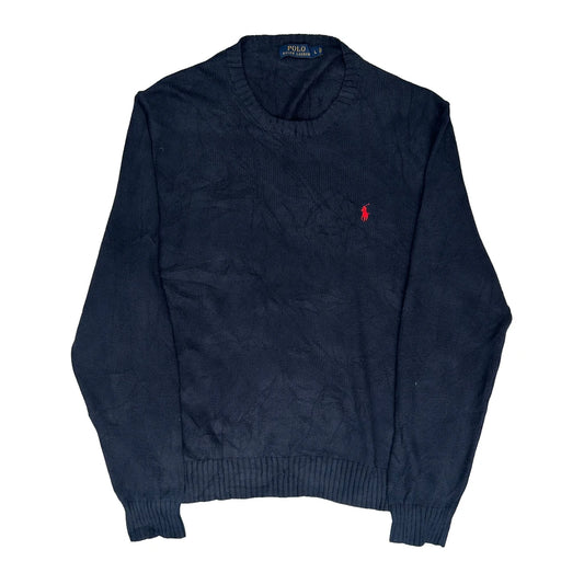 Polo By Ralph Lauren Jumper - Large Navy Cotton