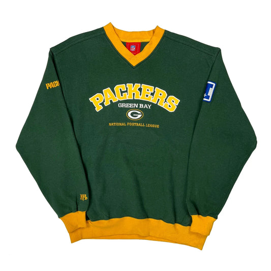 Green Bay Packers Nfl Sweatshirt - Large Green Cotton