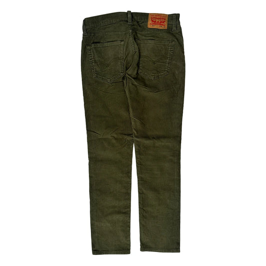 Vintage Levis Cord Trousers - 32W 31L Khaki Corduroy