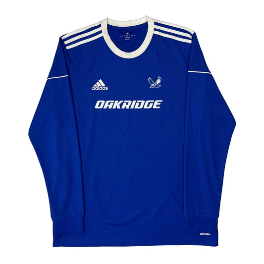 Vintage Oakridge Adidas Jersey - Large Blue Polyester